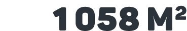 1 058 m2